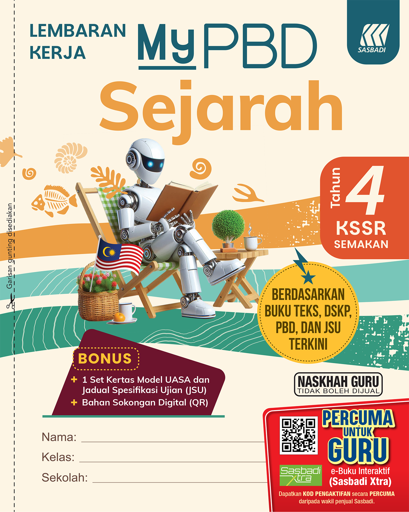 LEMBARAN KERJA MYPBD KSSR SEJARAH  TAHUN 4 Cover